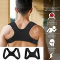 thumbnail image 2 of CAROOTU Posture Corrector Clavicle Fracture Support Back Shoulder Straighten Brace Belt, 2 of 6