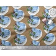 thumbnail image 2 of Soimoi Poly Georgette Fabric Tropical Flower & Heart Fabric Prints by Yard 52 Inch Wide, 2 of 3