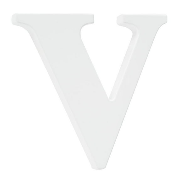 Koala Baby Lowercase Wall Letter V - White