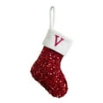 thumbnail image 3 of Idoravan Christmas Stockings with Initials Christmas Letter Solid Stocking Wool Pendant Christmas Decorations Gift Bag Socks, 3 of 3