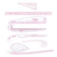 thumbnail image 4 of French Curve Ruler, Sewing Tools Clothing DIY Sewing Templates, Dress Curve Rulers, Sewing Ruler for Tailors Pattern Maker 8pcs, 4 of 8