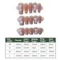 thumbnail image 2 of Press On Nails Uñas Postizas Autoadhesivas Uñas Cortas De Almendra Punta 3D Reutilizable Negro 4 Tamaños - Kit De 30 Uñas, 2 of 5