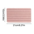 thumbnail image 3 of Diatomite Coaster Pad 21x10cm Absorbent Heat Resistant Quick Dry Striped Design for Dining Table and Kitchen, 3 of 6