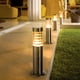 thumbnail image 3 of Mini Poste de Exterior Tecnolite para Sobreponer Base E27 plateado, 3 of 4