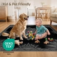 thumbnail image 4 of ODIKA 6'x9' Ultra-Soft Area Rug, Moorish Classroom Dining Large Variegated Inspired Geometric Boho Refined None Washable, Bare feet friendly, Silk-Touch for Guest Room, Bedroom, 4 of 7