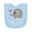 AE-Light Blue, variant on Inktastic Half Birthday Cute Elephant Newborn Bib