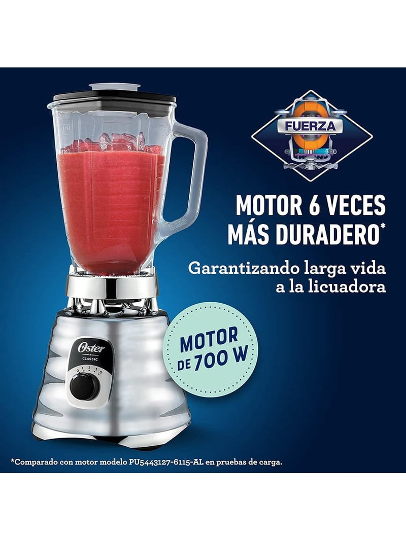 Oster Original 3 Speed Chrome Blender, 5 Cup Glass Jar - Walmart.com