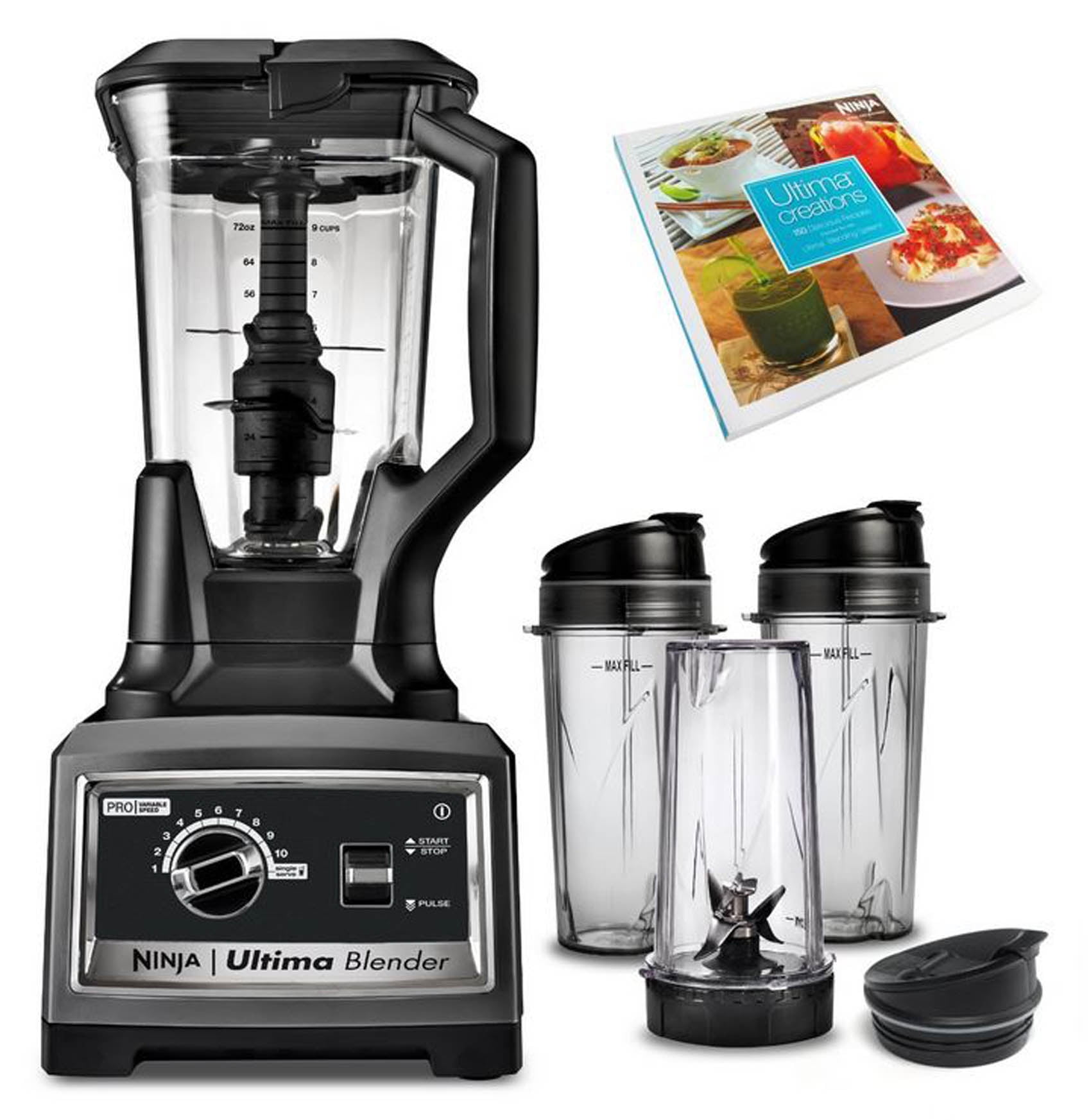 Ninja BL830CB Ultima Blender Plus 1500W Variable Speed w/ Nutri Cups