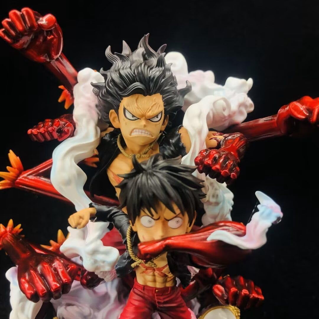 Luffy Figure Q Version Snake Man Luffy Anime Figures 16cm/6.3inch Handmade PVC Cartoon Character Model Craft Gifts