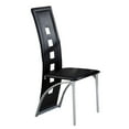 thumbnail image 2 of Benjara Metal Side Chair with Square Cutouts, Set of 2, Black and Silver, 2 of 3