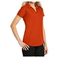thumbnail image 4 of Yellow Rooster Women's Dry Zone Grid Polo T-Shirt Autumn Orange XS, 4 of 6