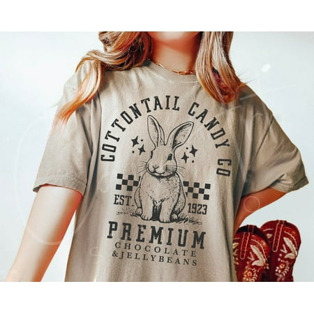 Cottontail Candy Company T-Shirt Easter Shirt Design DIY Craft Cut File for Cricut Easter Sublimation Tee