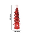thumbnail image 3 of Árbol Navidad Metal 57 Cm Adorno Decoración Navideña Rojo, 3 of 3