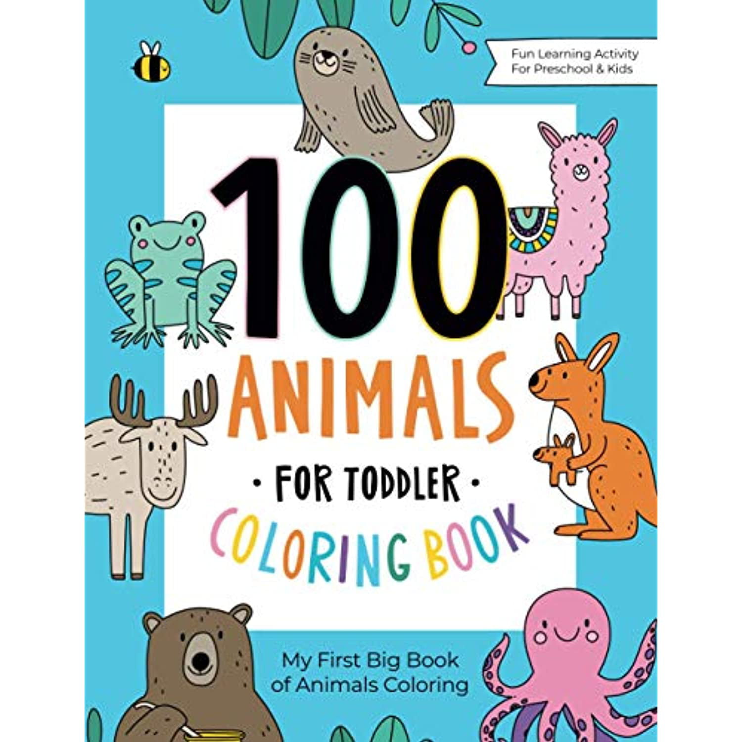 20 Animals for Toddler Coloring Book My First Big Book of Easy  Educational Coloring Pages of Animal Letters A to Z for Boys & Girls,  Little Kids, ...