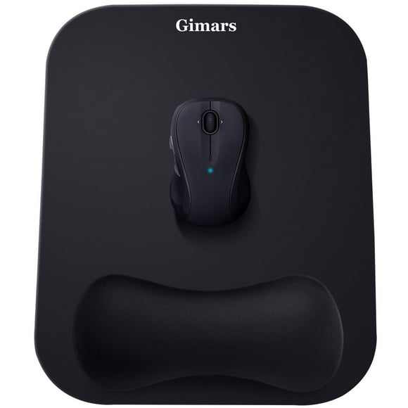 Gimars Grand Tapis de Souris Ergonomique en Mousse à Mémoire de Forme Fibre Superfine Lisse - Tapis de Souris avec Base Antidérapante pour Ordinateur Portable, Ordinateur, Gaming & Bureau