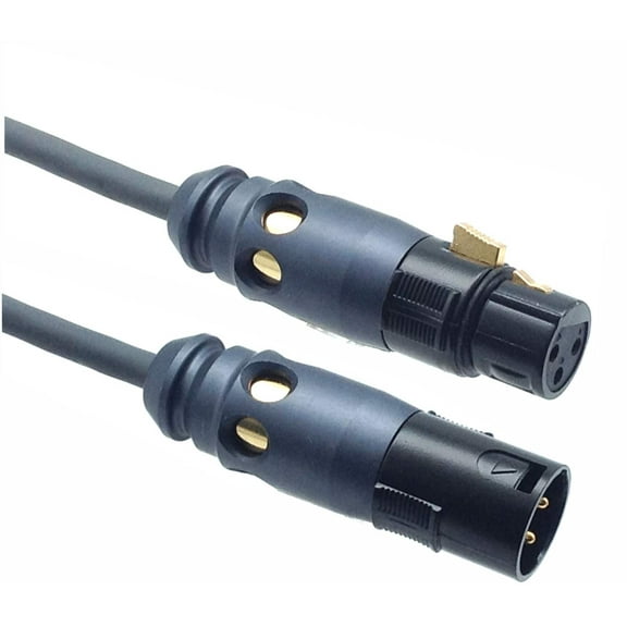 AMERICAN RECORDER PRO HD Gold Series Microphone Cable with Machined Aluminum Barrel