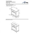 thumbnail image 6 of Ellington Electric Fireplace Accent Table Tv Stand For Tvs Up To 32"-Color:Gray, 6 of 9