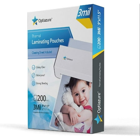 Thermal Laminating Pouches 9"x11.5" Inches, 3mil 200Pack, Laminated Paper, Clear, Letter Size