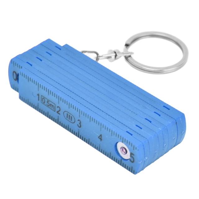 Foldable Ruler, 2Pcs Premium ABS Folding Ruler Portable 0.5m Foldable Ruler with Key for Carpentry Laying Tiles Woodworking Ruler Folding Meter Stick