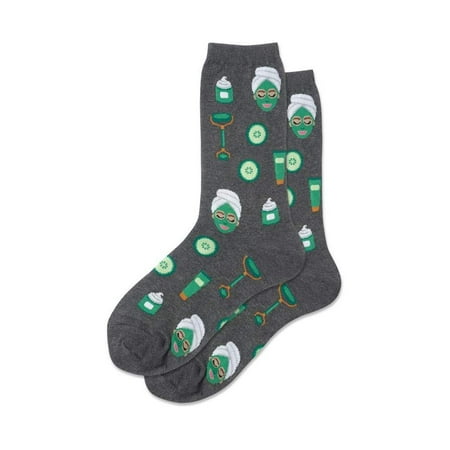 

Hotsox Women s Spa Facial Socks 1 Pair Charcoal Heather Women s 4-10 Shoe