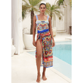 thumbnail image 3 of Vintage Pattern Printed One Piece Swimsuit Swimwear Bikini Set Women Beachwear Clearance Wholesale, 3 of 5
