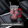 thumbnail image 7 of Personalized Dog Lover Gift Idea - 40oz Insulated Tumbler with Straw for Women - Non-Slip Handle Coffee Travel Cup, 7 of 7