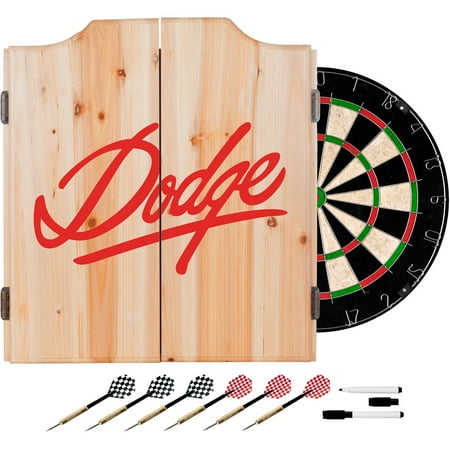 Dodge Dart Cabinet Set with Darts and Board  Signature