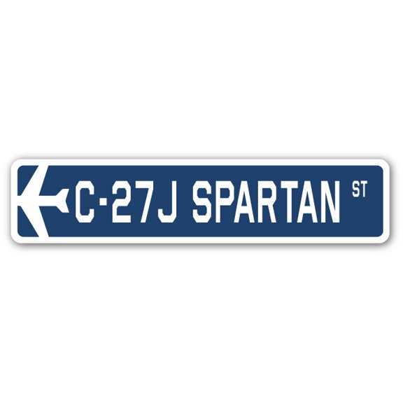 C-27J Spartan Street Sign Air Force Aircraft Military | Indoor/Outdoor | 36" Wide