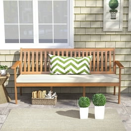 Lorell Faux Wood Outdoor Bench With Backrest - Teak Faux Wood Seat - Teak Faux Wood Back - 1 Each Lorell Faux Wood Outdoor Bench With Backrest - Teak Faux Wood Seat - Teak Faux Wood Back - 1 Each