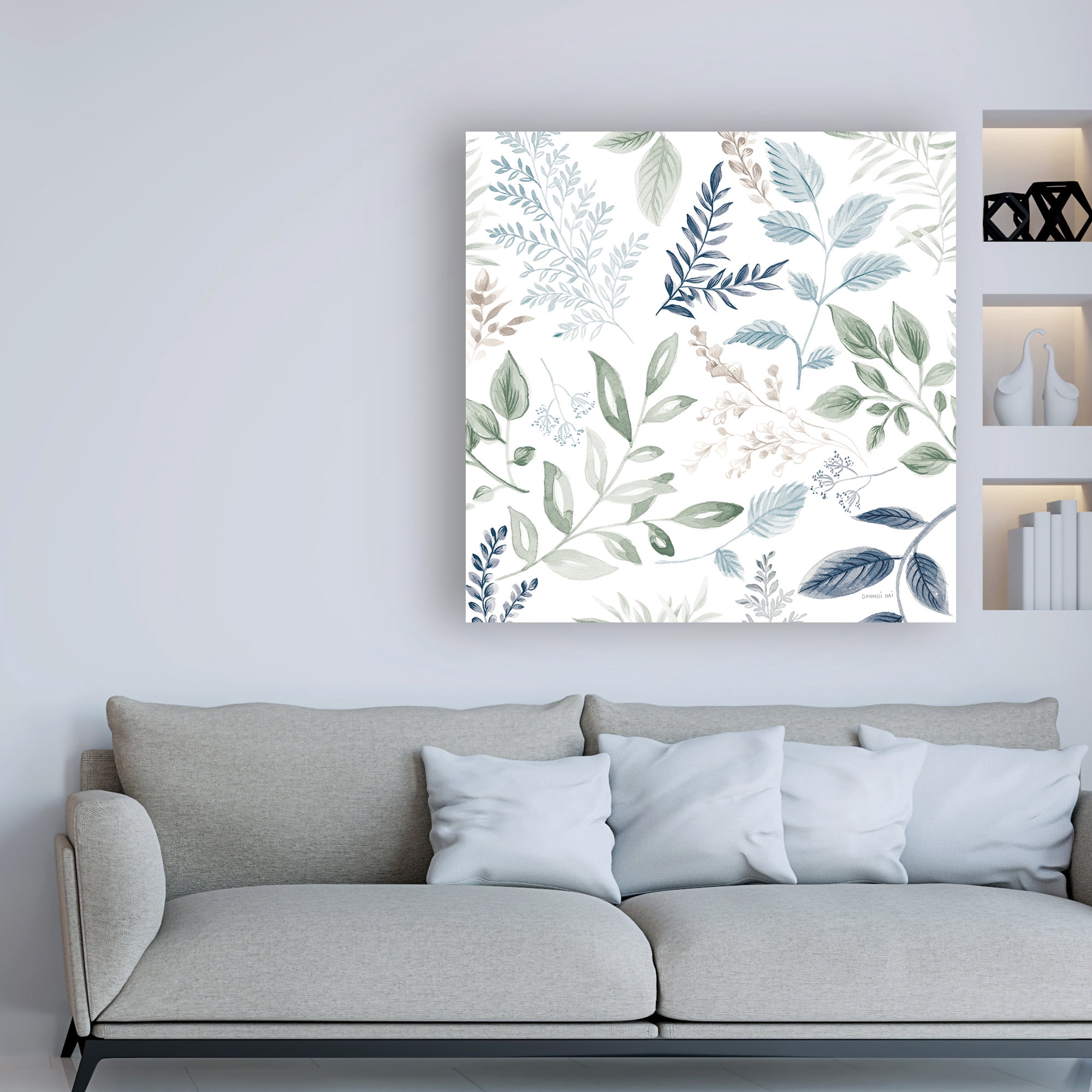 Trademark Fine Art 'Sketchbook Garden Pattern III Cool' Canvas Art by Danhui Nai