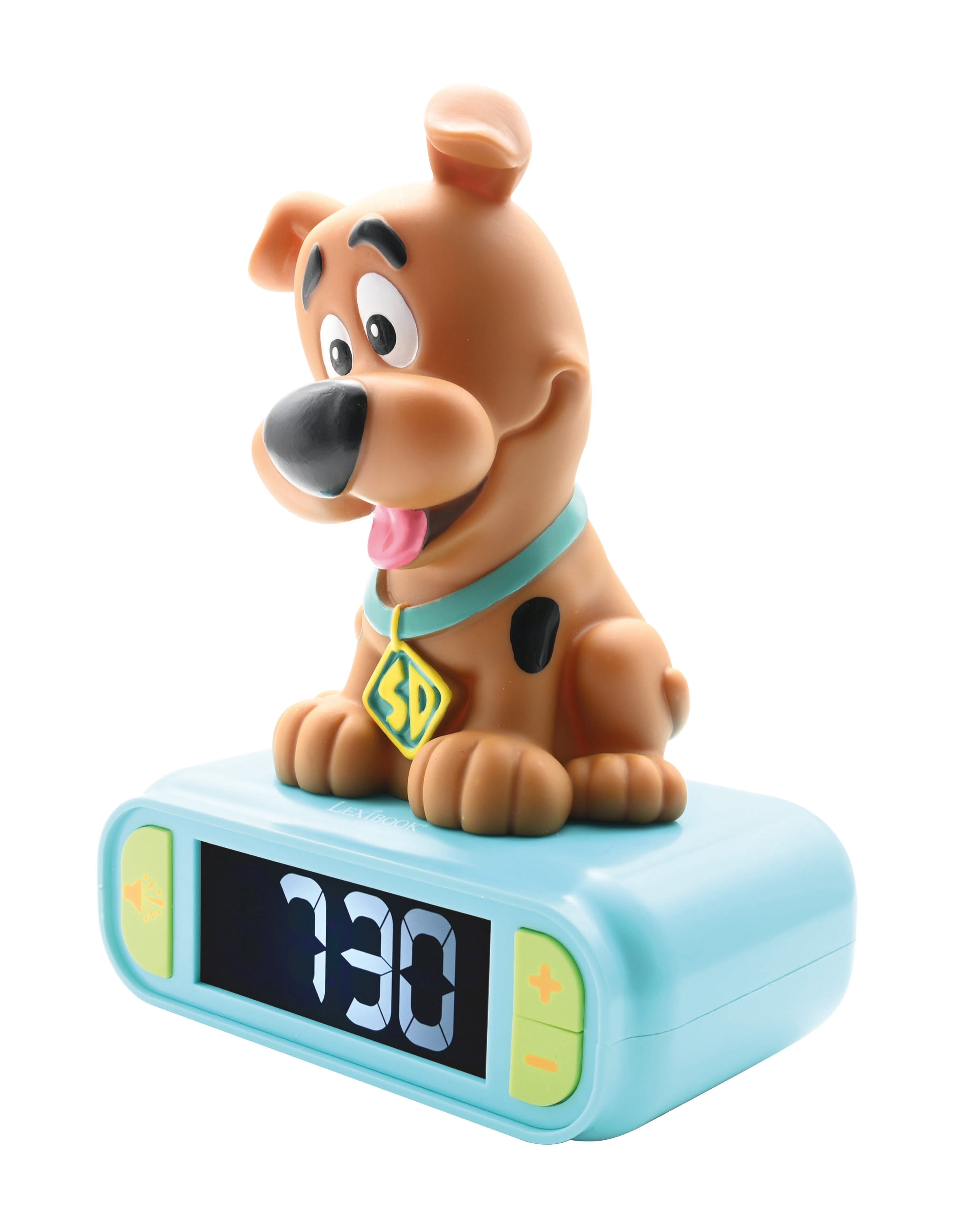 Lexibook - Scooby-Doo Digital Alarm Clock with Night Light Snooze, Clock, Luminous Scooby-Doo, Blue Colour