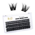 thumbnail image 1 of Lash Clusters B01 D Curl 0.472 in B&Q LASH Pestañas individuales naturales Extensiones de grupos de pestañas individuales Cluster DIY en casa Extensiones de pestañas DIY 72 grupos de pestañas CD Curl, 1 of 4