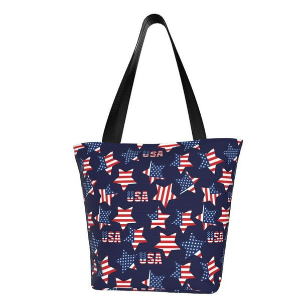 Easygdp American Stars Bolso de Hombro para Mujer, Bolso Bandolera y Cartera de Mano Elegante para Uso Diario