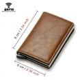 thumbnail image 3 of Rfid Credit Card Holder Men Wallets Bank Cardholder Case Small Leather Slim Thin Magic Mini Wallet Smart Minimalist Wallet  2023, 3 of 26