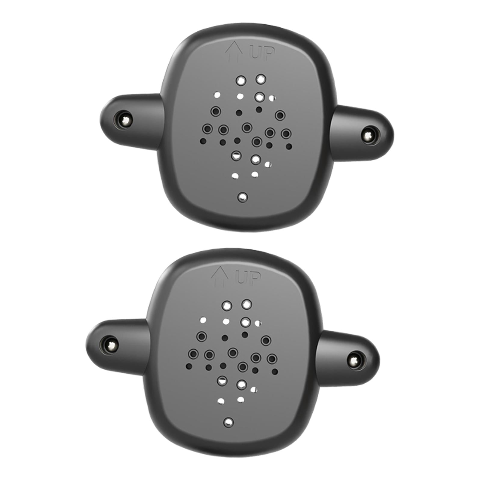 Serenable 2 Pieces Stairs Gate Banister Adapter Mounting Security Equipment Puppy Kitten Fence Pet Barrier Replace Stair Gate Base Kit Black