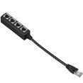 thumbnail image 3 of RJ45 Ethernet Splitter Network Cable Adapter 1 to 4 RJ45 LAN Ethernet Connector Adapter for Network Extension, 3 of 6