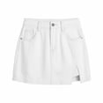 thumbnail image 4 of TaTaai Women's Denim Mini Skirt with Button Front, Side Slit, and Classic Casual Style for Summer Gift, 4 of 4