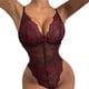 thumbnail image 1 of Mujeres Sexy cuello en V lencería encaje Bowknot espalda descubierta ropa de dormir Sling ropa interior mono traje Fridja  nalpqowj41101, 1 of 9