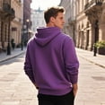 thumbnail image 4 of LWavelet Mens Pullover Hooded Sweatshirt Classic Fit Long Sleeve Hoodie with Adjustable Drawstring and Front Pocket for Everyday Wear and Comfort, 4 of 4