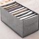 thumbnail image 5 of Pack de 6 armarios con sistema de almacenaje apilable organizador de armario para camisetas camisas cajones cajas de almacenaje de ropa de cartón PP Gris oscuro, 32x27x17cm x 9 compartimentos Vhermosa  TJQ-221104375, 5 of 8