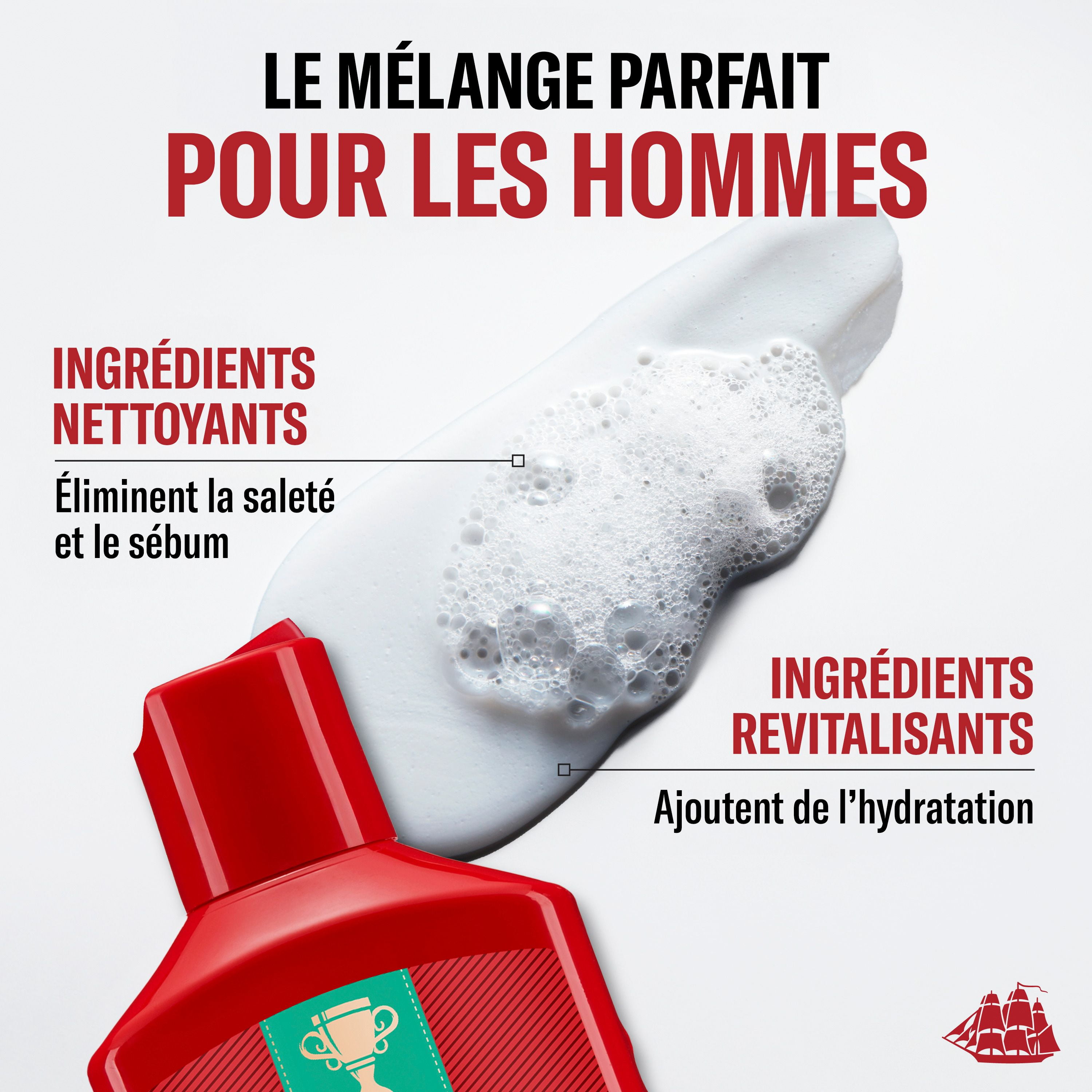 Shampooing et revitalisant 2 en 1 pour hommes Pure Sport