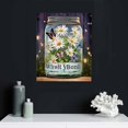 thumbnail image 5 of Wuche In a World Where You Can Be Anything Canvas Wall Art Flowers in Vase Painting Flowers Poster Canvas Pictures Inspirational Quotes Framed Artwork Decor Ready to Hang, 5 of 5