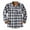 Dark Blue, variant on Herrnalise Men's plaid shirt casual long-sleeved button lapel jacket fashion Slim winter warm shirt Dark Blue