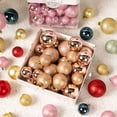 thumbnail image 5 of Juego de 44 bolas de Navidad colgantes para árbol de Navidad, decoración navideña para el hogar, regalo de Año Nuevo, 3/4/5 cm, 5 of 5