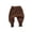 F170-Brown, variant on FYDUU Toddler Boys Sweatpants Elastic Waist Casual Joggers Fall Winter Pants Solid Color Comfort Fit Trousers Back To School Clothes Versatile Pants 12-24 Months