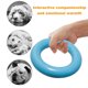 thumbnail image 3 of Juguetes para perros para masticadores agresivos de raza grande,Juguete duradero con anillo para perros,Juguete de goma resistente para perros, 3 of 5