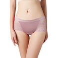 thumbnail image 1 of Gibobby Ropa Interior con Entrenamiento Ropa interior de mujer Encaje Cintura media Bragas sin costuras Calzoncillos de algodón de encaje cómodos de seda(Anaranjado， XL), 1 of 4