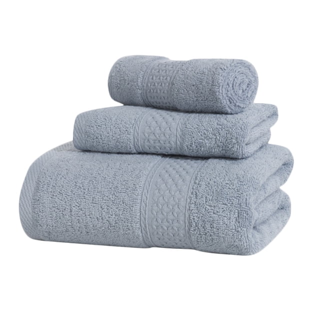 Toalla de algodón para hotel en casa, manos, cara, cuerpo, agua, absorción de sudor, limpieza, secado, toalla, gris medio 3 unids/set Noticed HA4650-04B