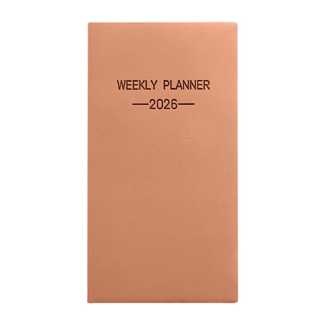 Weekly Planner Portable Travel Notepad, Ngxiha Pocket Weekly Planner Schedule Organizer Agenda Year Month Week Plan A6 Notebooks with Daily Schedule Memos Compact Organizer