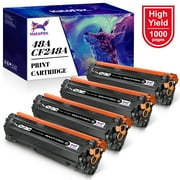 HaloFox Compatible Replacement for HP 48A / CF248A Pack of 4 Black Toner Cartridges for use in LaserJet Pro M15w & MFP M28w
